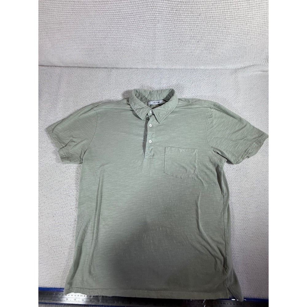 Joe's Jeans Mens Sage Green Slub Knit Short Sleeve Pocket Polo Shirt